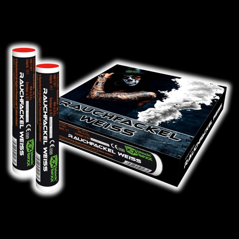 Blackboxx Rauchfackel Weiß, 5er Pack – Bild 1 von 5